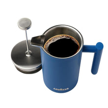Load image into Gallery viewer, STAINLESS STEEL FRENCH PRESS 950ml / 32oz BLUE