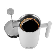Load image into Gallery viewer, STAINLESS STEEL FRENCH PRESS 950ml / 32oz WHITE
