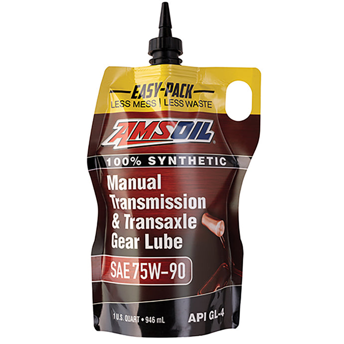 AMSOIL SAE 75W-90 Synthetic Manual Transmission and Transaxle Gear Lube - Case of 12