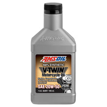 Load image into Gallery viewer, AMSOIL SAE 20W-50 Synthetic V-Twin Motorcycle Oil - Case of 12

